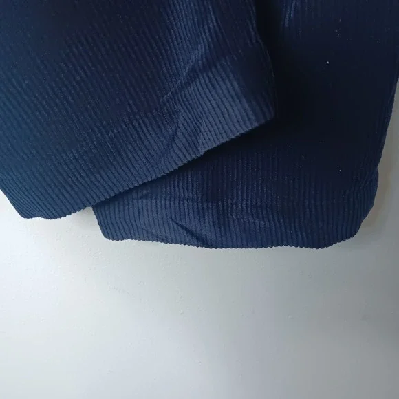 Brooks Brothers Clark Pants Mens Sz 32X30 Navy Blue Corduroy Straight Leg Preppy - Picture 9 of 10